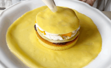 千層蛋糕的新造型,用平底鍋就能做,全新搭配